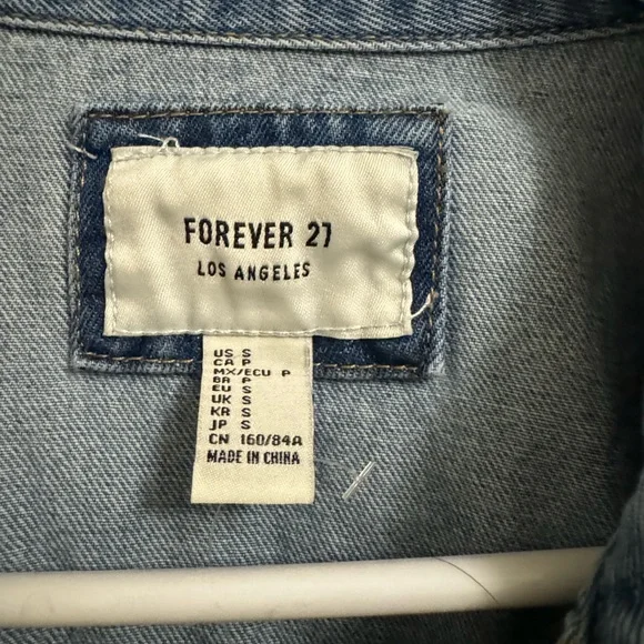 Forever 21 Ripped Jean Jacket - Picture 3 of 3